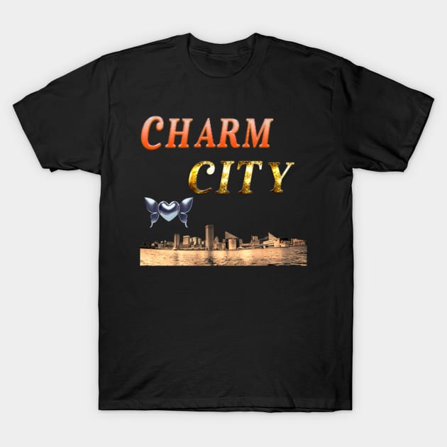 BALTIMORE CHARM CITY DESIGN T-Shirt by The C.O.B. Store